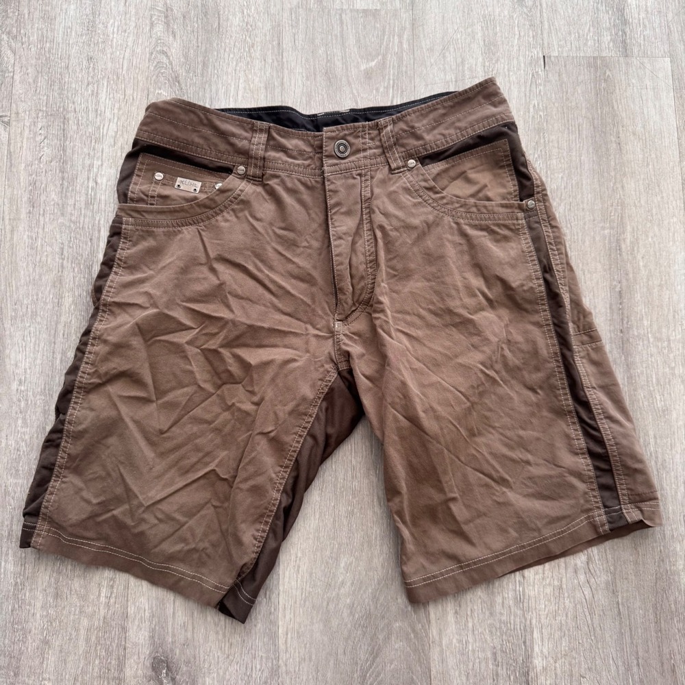 Kuhl Mens Brown Hiking Shorts Size 31 Outdoor Trekking Cargo Casual